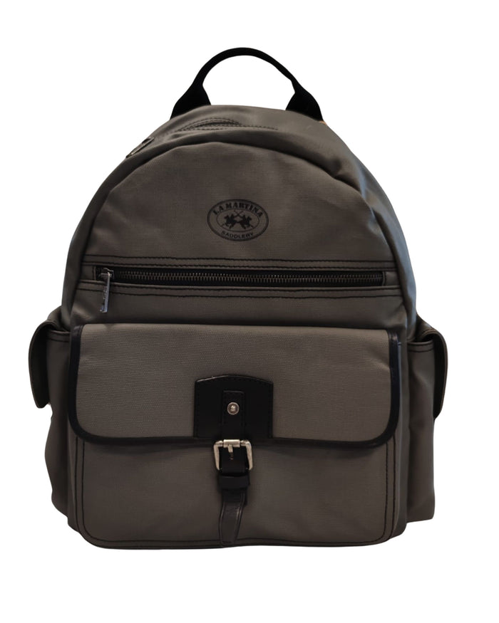 La Martina Nobleza Multi-Pocket Backpack Grey Unisex 4