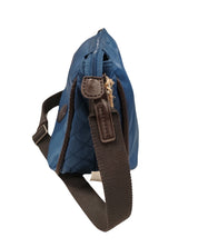 La Martina A Spalla Tessuto Tecnico Inserti Pelle Blu Donna