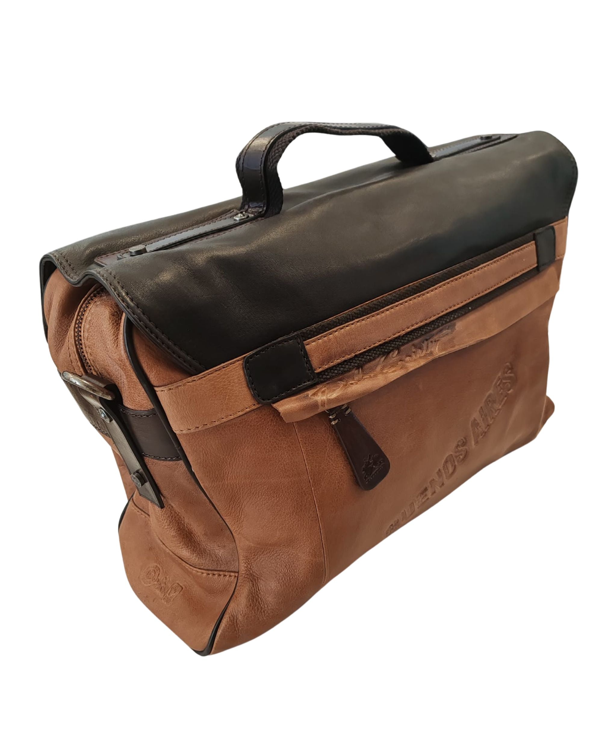 La Martina Cartella 24 Ore Messenger Buenos Aires Marrone Unisex