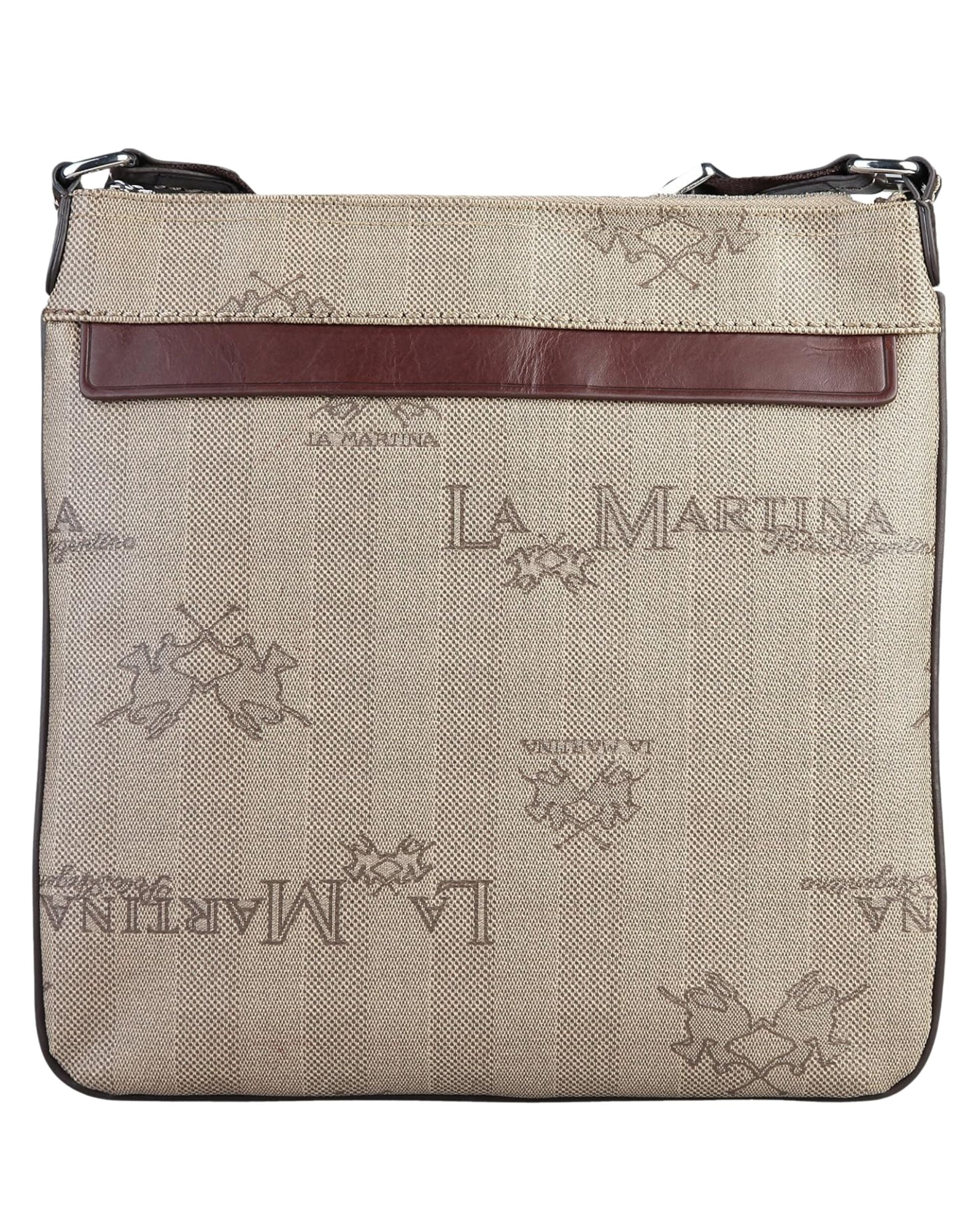 La Martina Borsa Body Bag Crossover Beige Unisex
