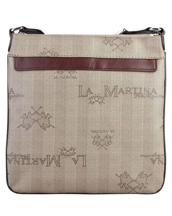 La Martina Borsa Body Bag Crossover Beige Unisex-2