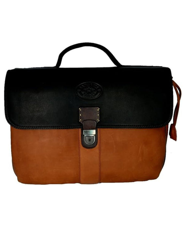 La Martina Messenger Work Bag Brown Oak Unisex