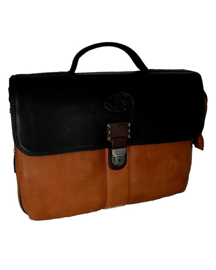 La Martina Messenger Work Bag Brown Oak Unisex 3