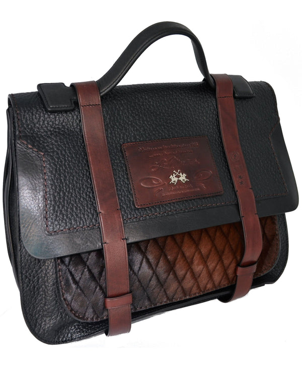 La Martina Messenger Work La Plata Black Unisex-2