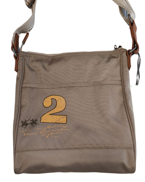 La Martina Messenger Bag Beige Unisex-2