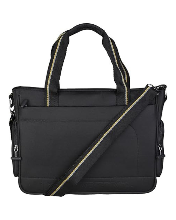 La Martina Briefcase With Shoulder Strap Black Unisex 1