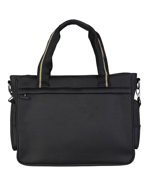 La Martina Briefcase With Shoulder Strap Black Unisex-2