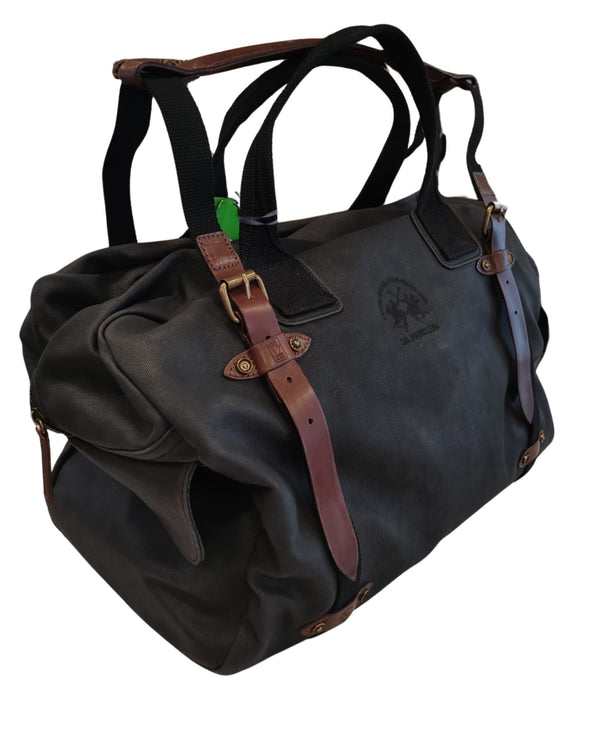 La Martina Viaggio Borsa Travel Canvas Nero Unisex-2