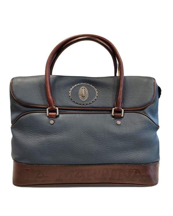 La Martina Messenger Handbag Blue Unisex