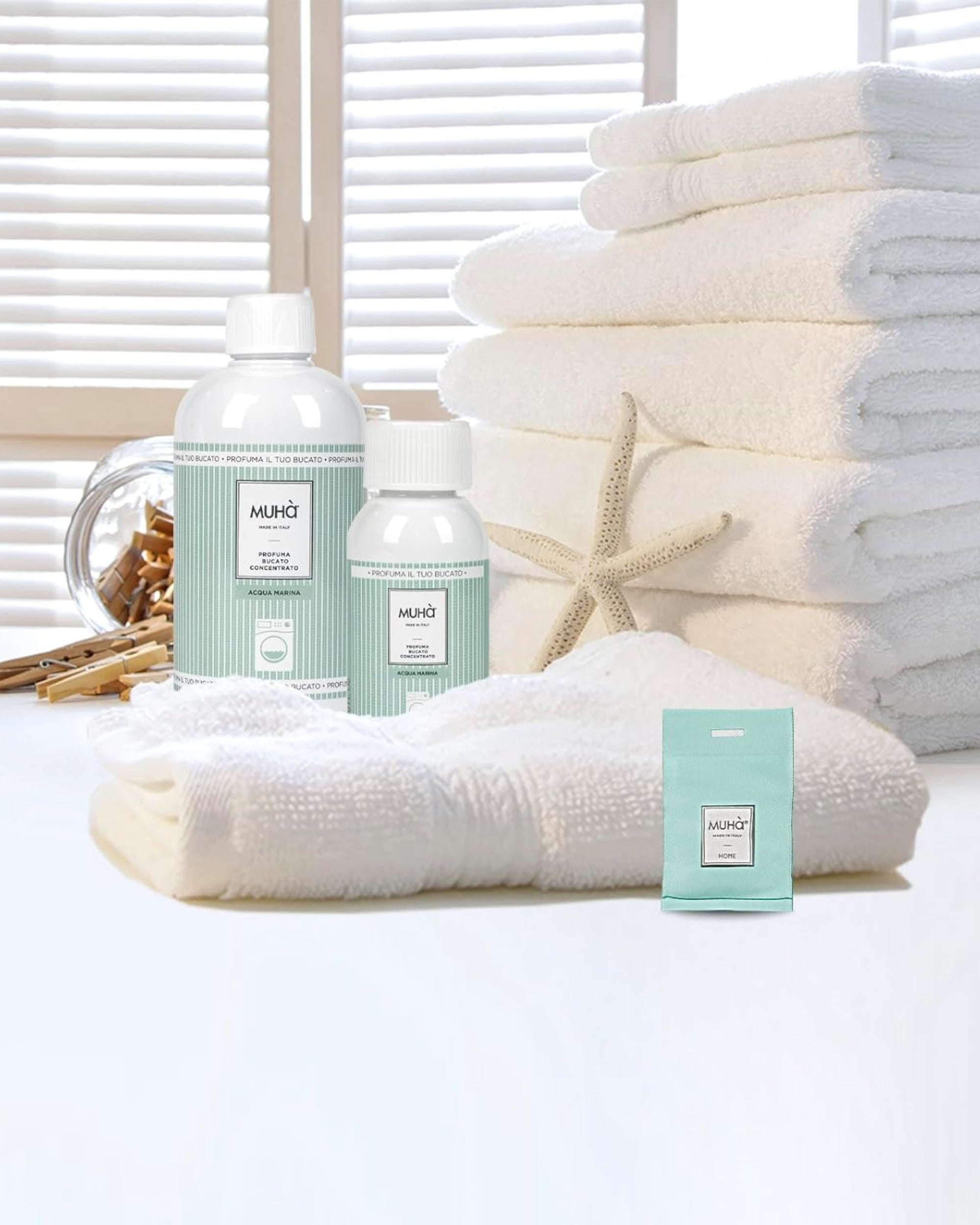 Muhà Essenza Concentrata Persistente Profuma Bucato Acqua Marina 400 Ml