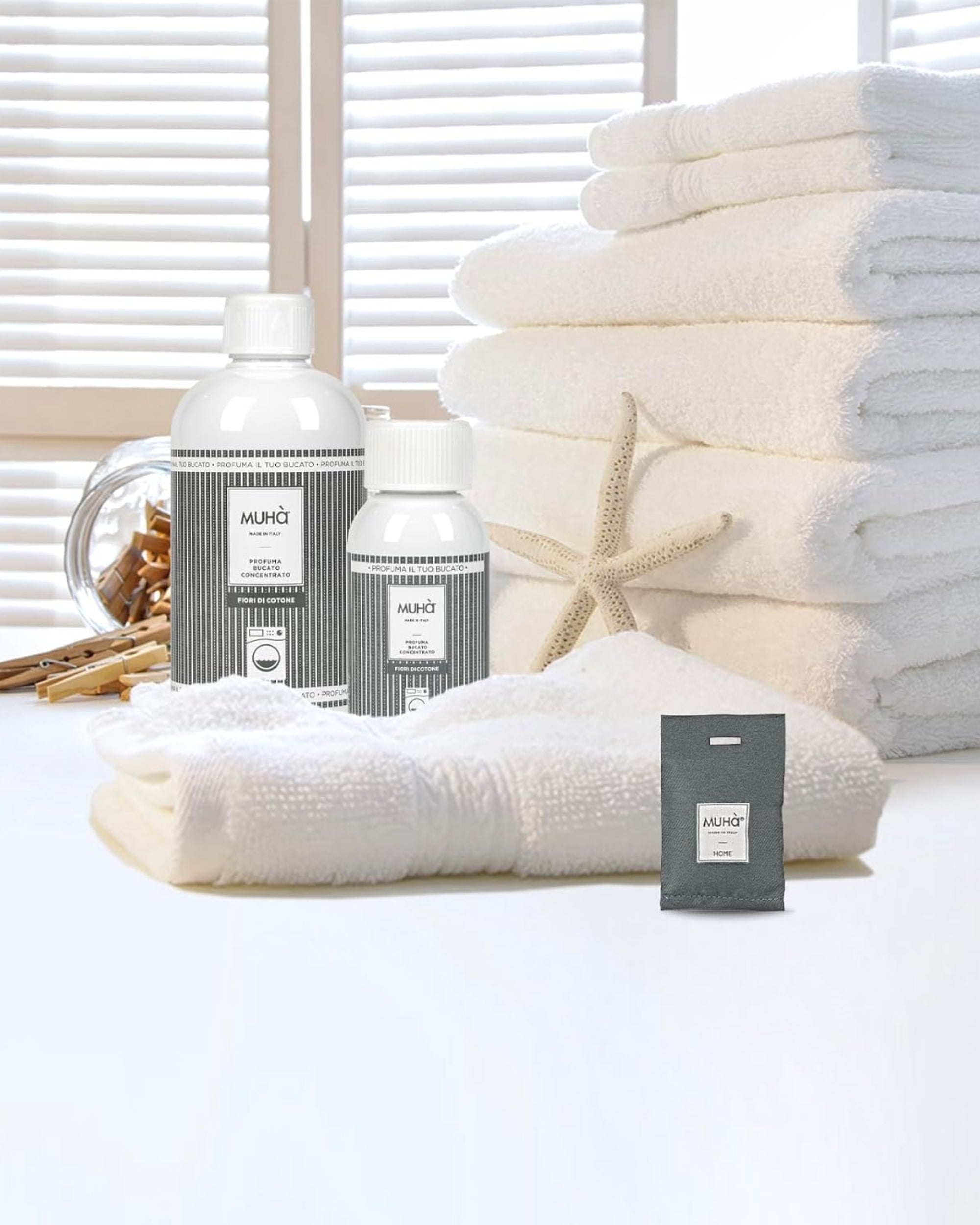 Muhà Essenza Concentrata Persistente Profuma bucato fiori di cotone 400 Ml