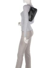 Patrizia Pepe Pelle Di Capra, Doppio Scomparto Nero Donna