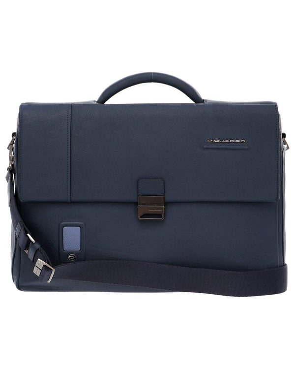 Piquadro Borsa Messenger Espandibile Blu Uomo-2