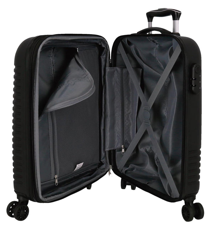 Roll Road Valigia Cabina 4 Ruote India 55cm Nero Unisex 3