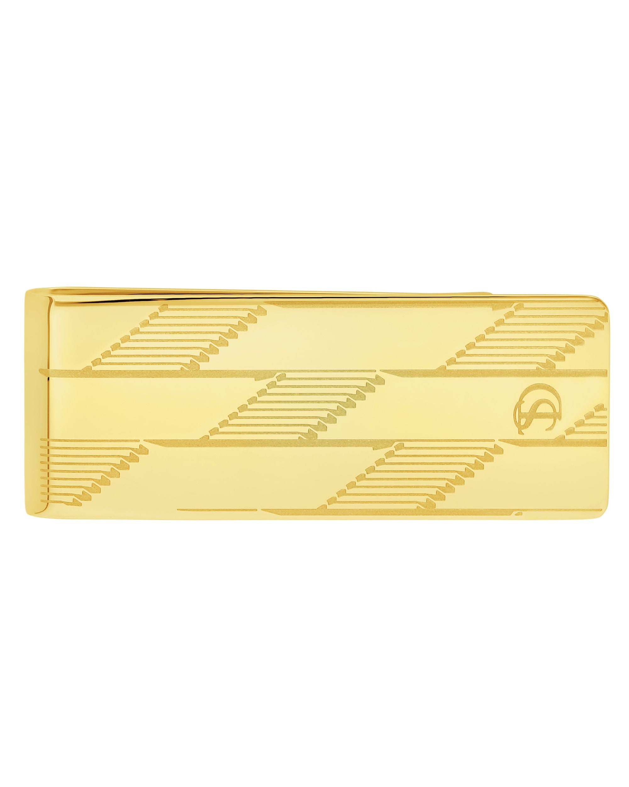 S.t.dupont Clip Fermasoldi Monogram 1872 52x20 Cm Acciaio Color Oro Unisex