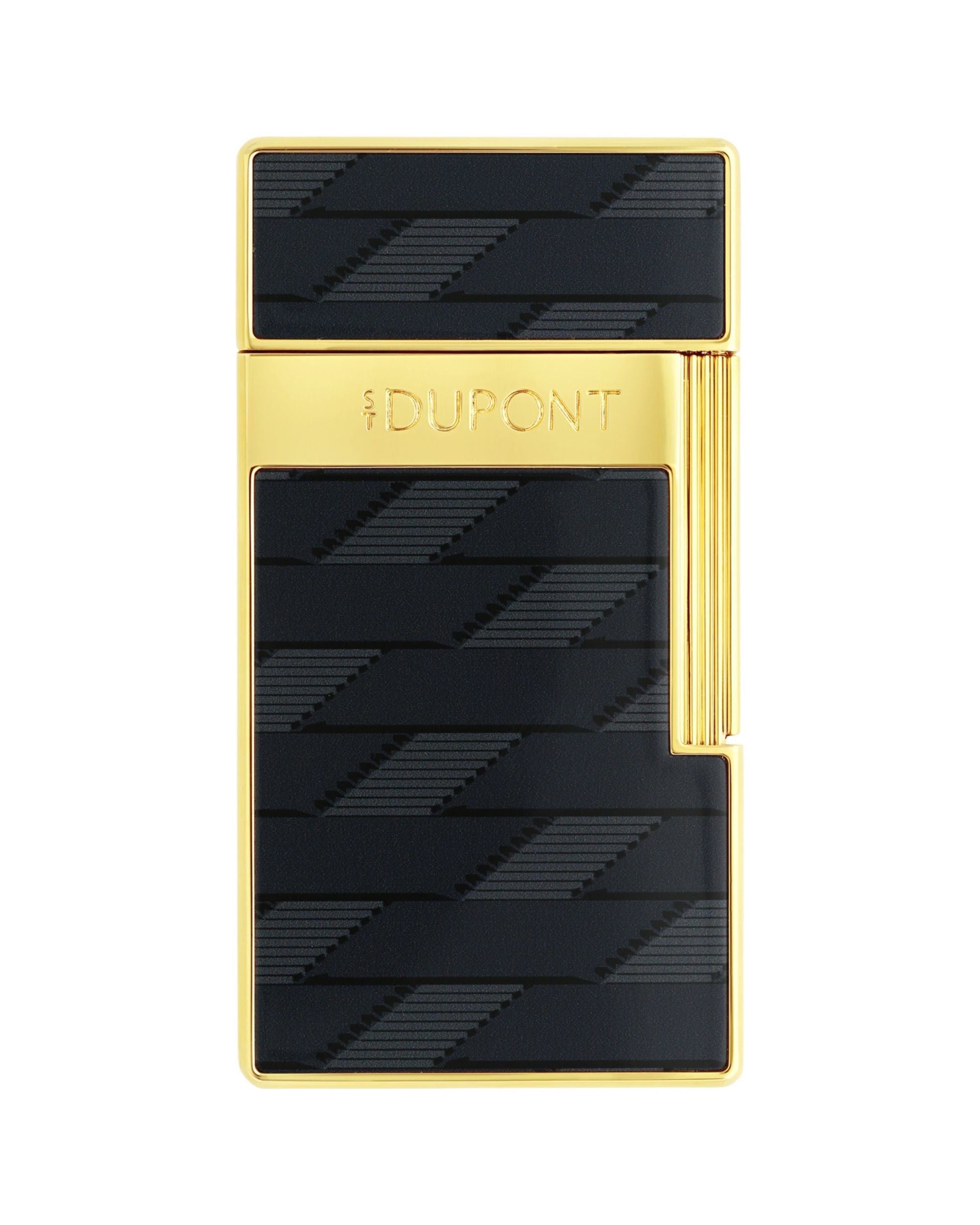 S.t.dupont accendino 025079 BQ BIGGY Black Monogram Nero uomo donna