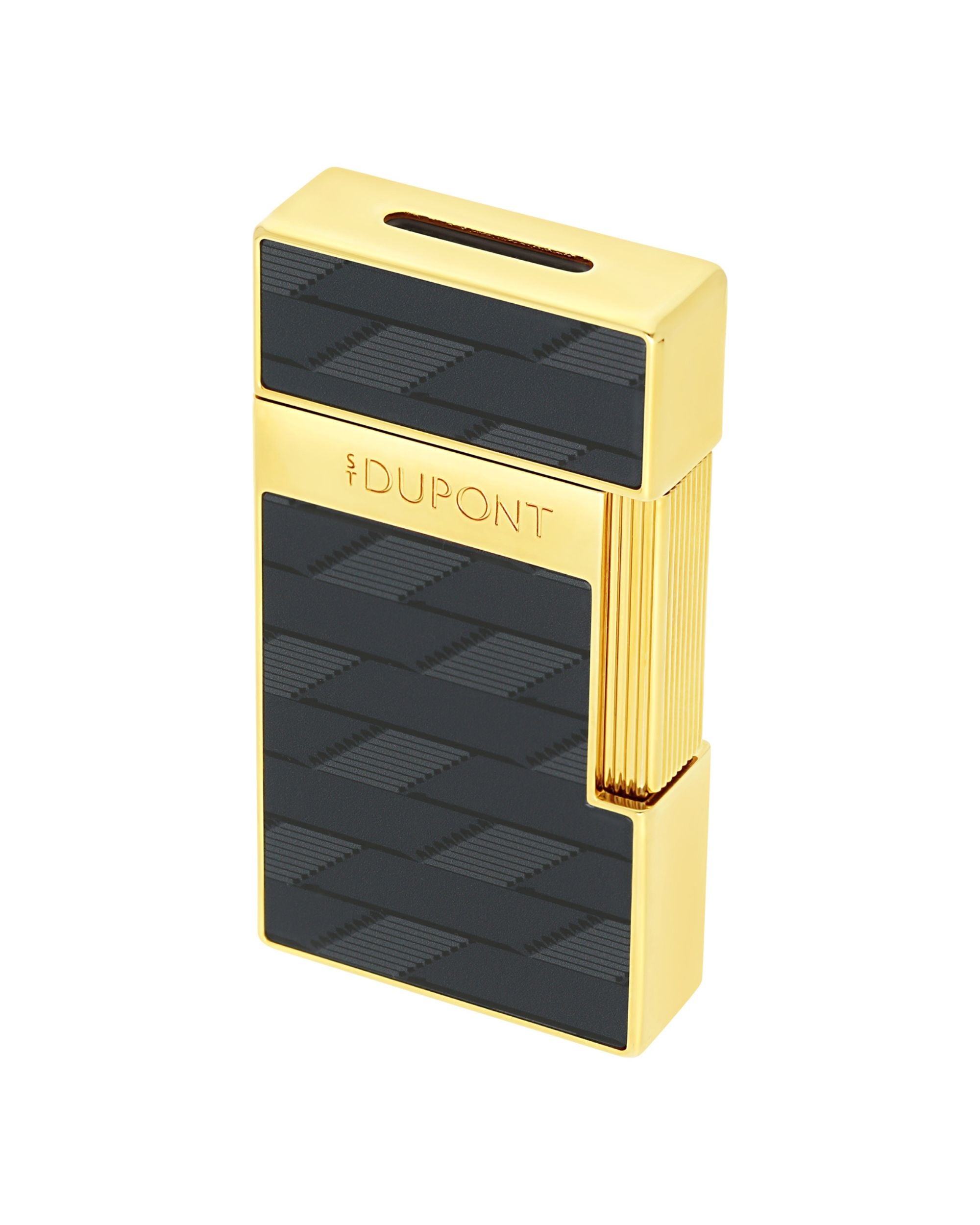 S.t.dupont accendino 025079 BQ BIGGY Black Monogram Nero uomo donna