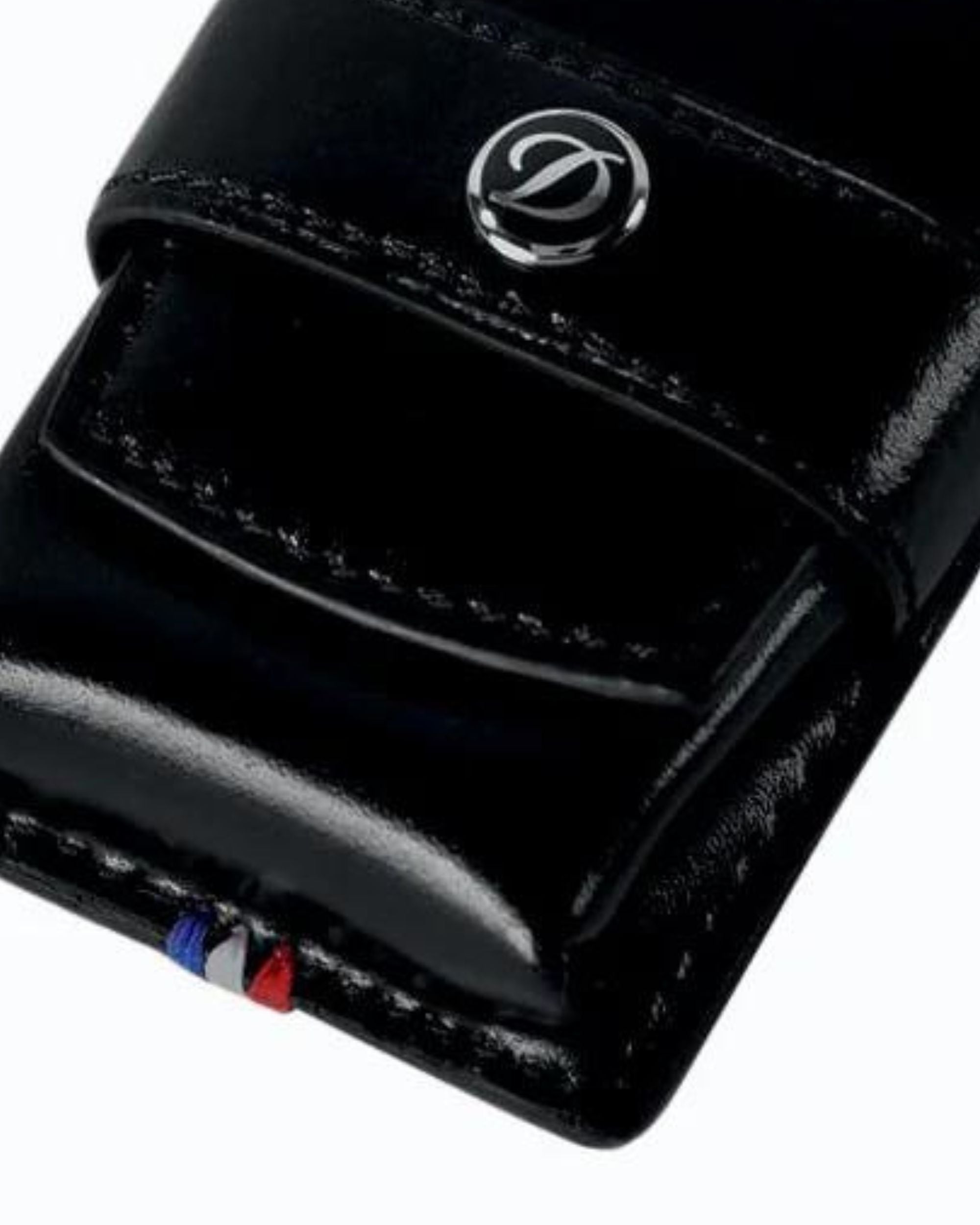 S.t.dupont Custodia per accendino pelle Line 2 Lgt Nero Unisex