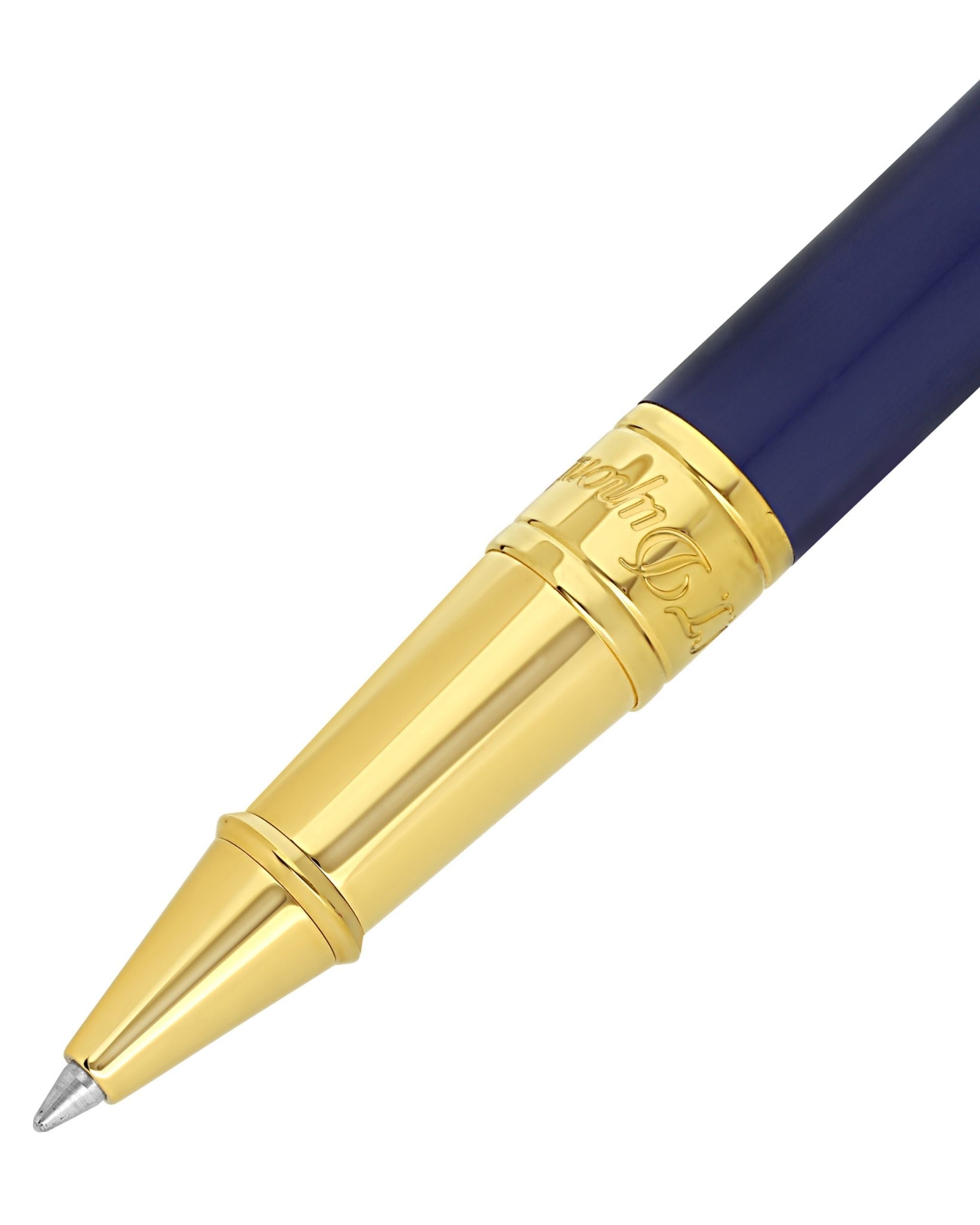 S.t.dupont Penna Roller 'koi Fish' Con Finiture In Oro Blu Unisex