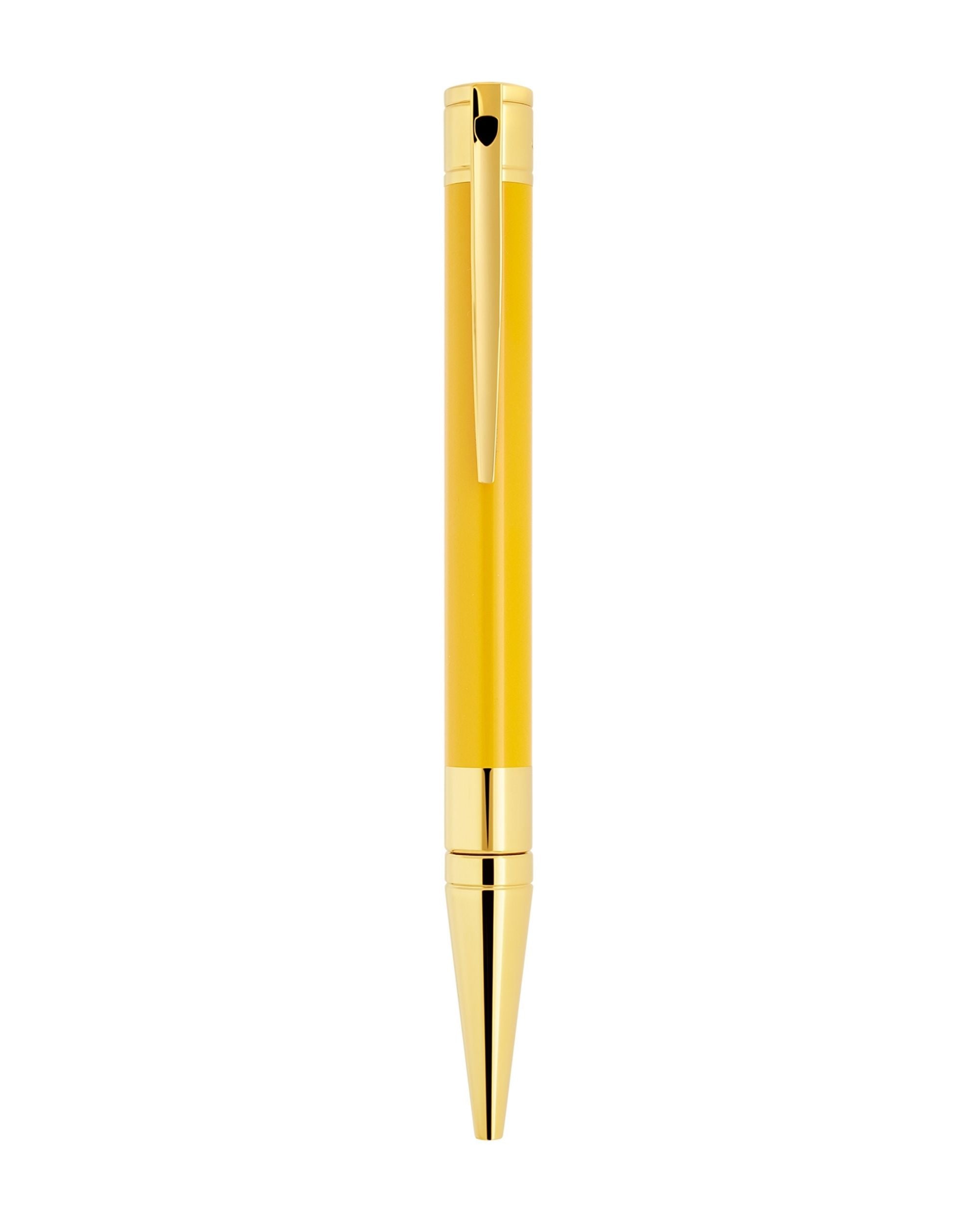 S.t.dupont Penna A Sfera Dragon Finiture Dorate Giallo Unisex