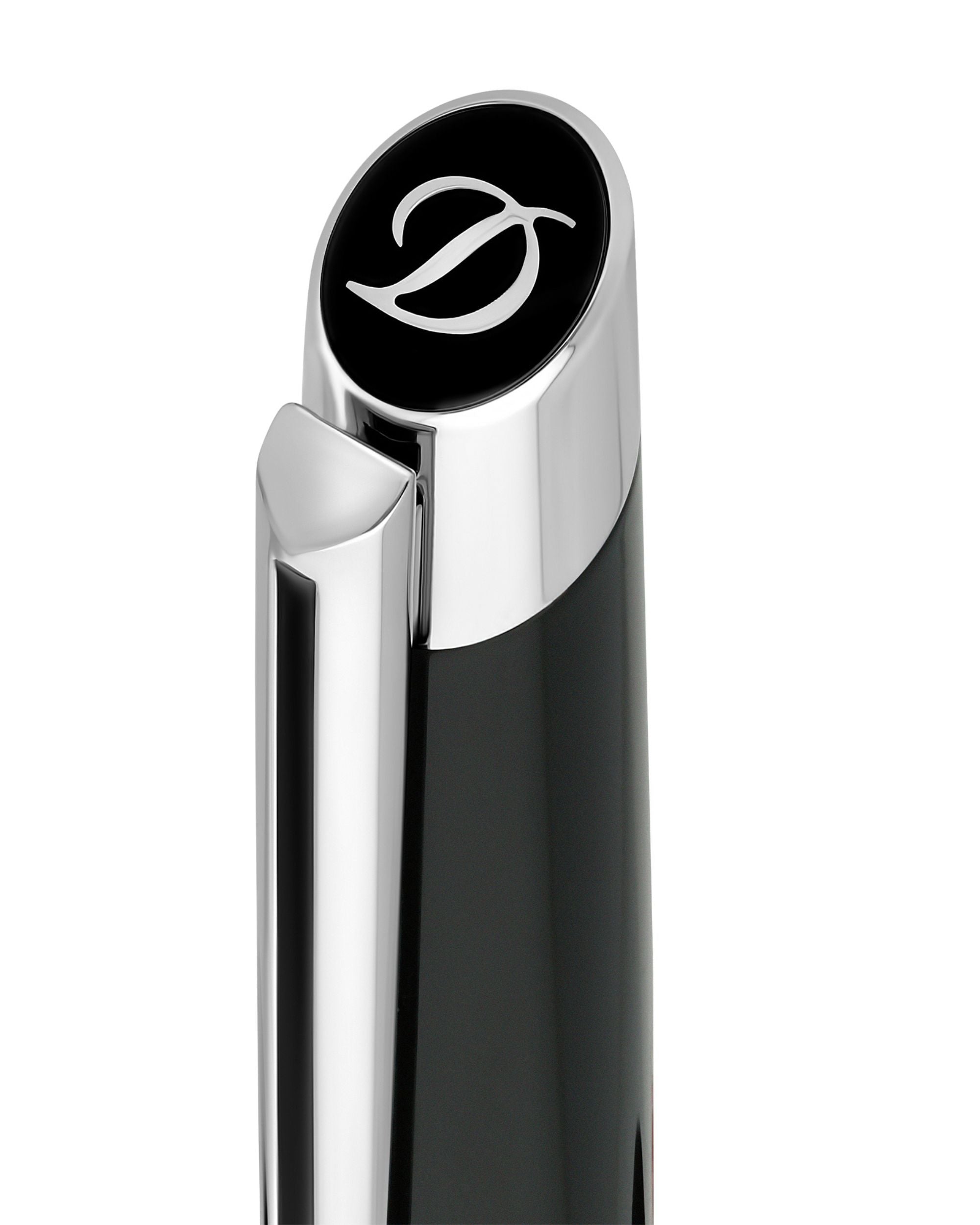 S.t.dupont Penna sfera Cromo Logo Defi Millenium Nero 405706