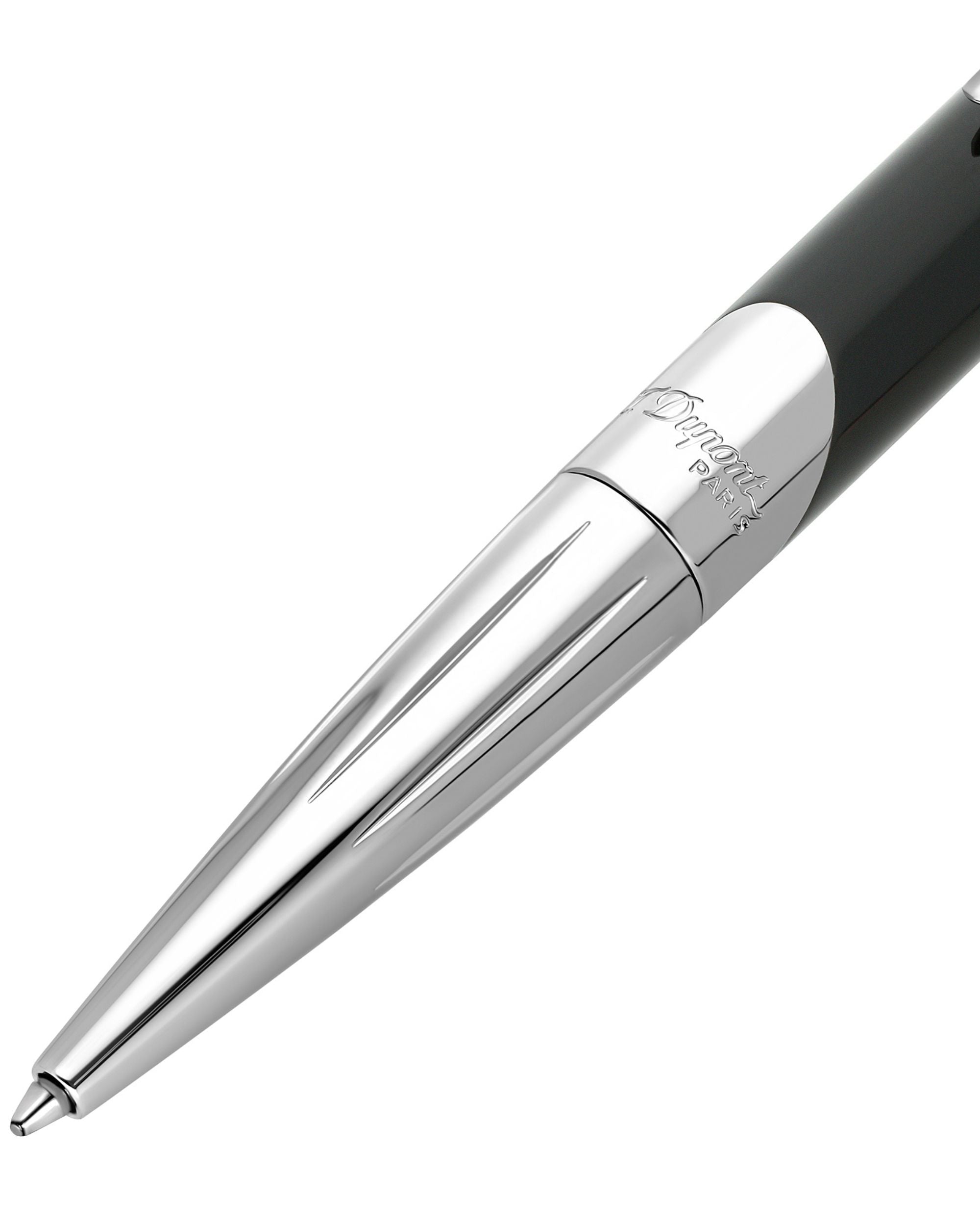 S.t.dupont Penna sfera Cromo Logo Defi Millenium Nero 405706