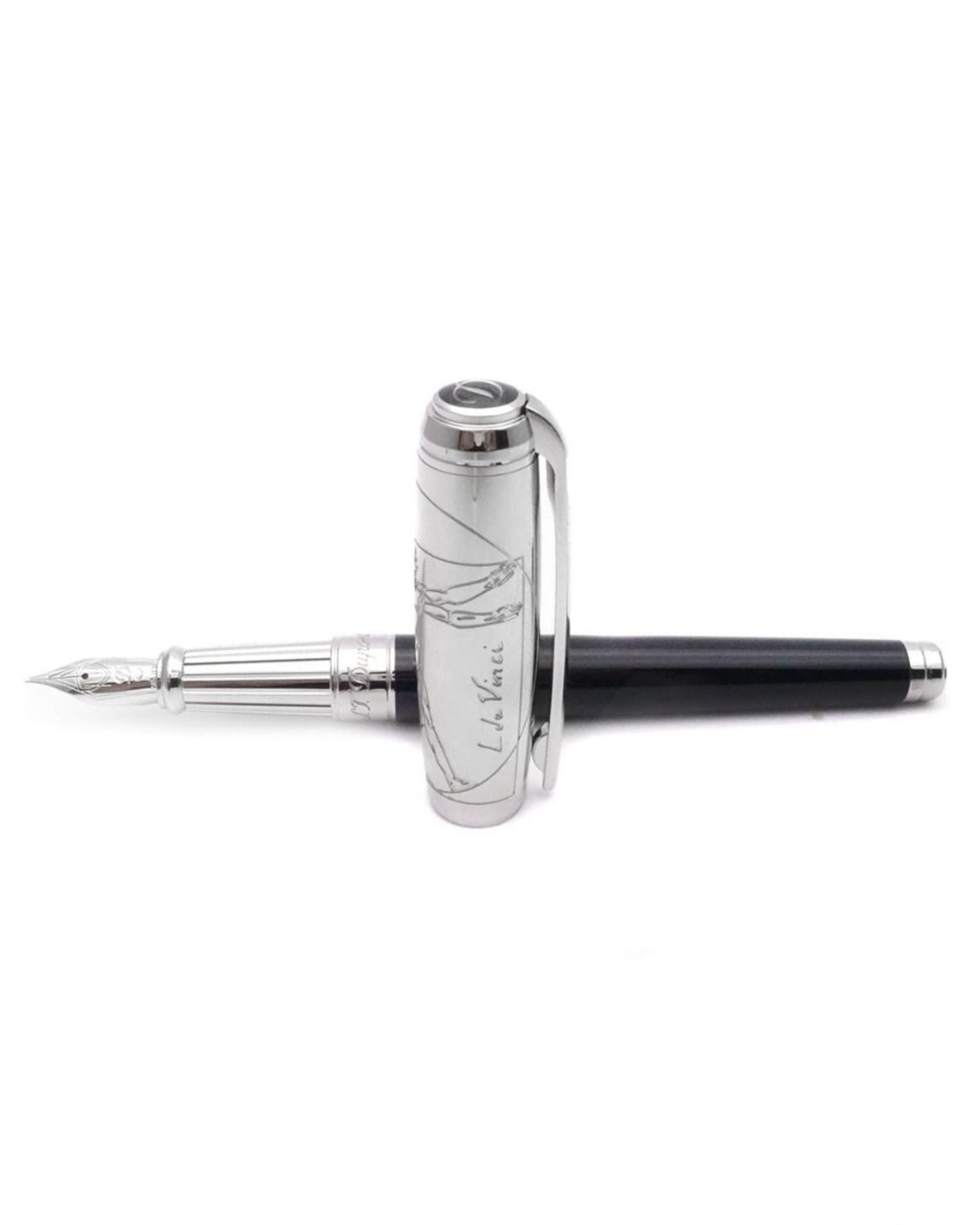 S.t.dupont Stilografica Line D 'uomo Vitruviano' Nero Unisex