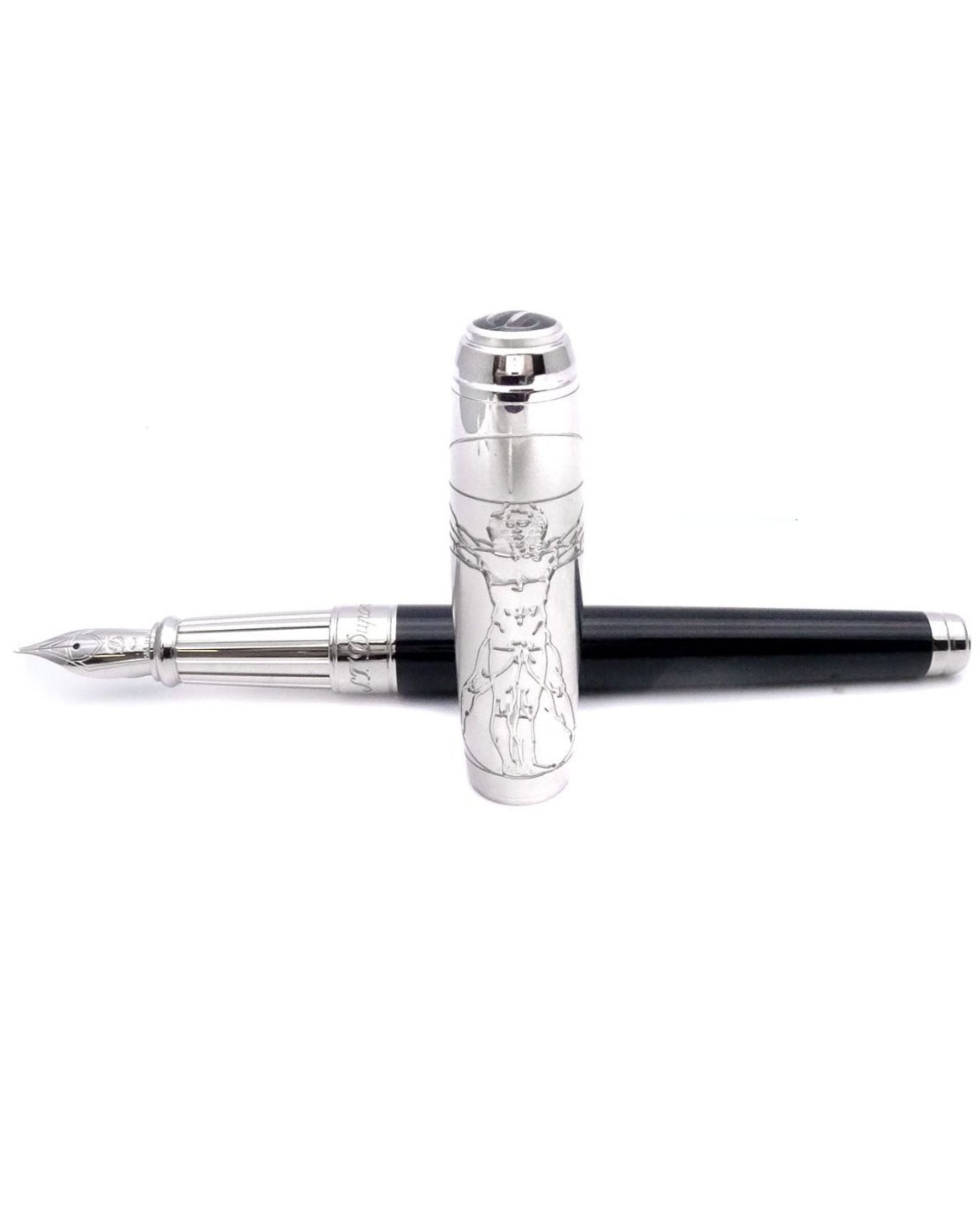 S.t.dupont Stilografica Line D 'uomo Vitruviano' Nero Unisex
