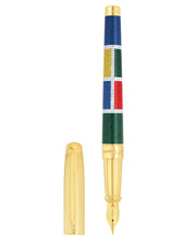 S.t.dupont penna stilografica fountain pen Mosaico Casablanca Oro 420111L
