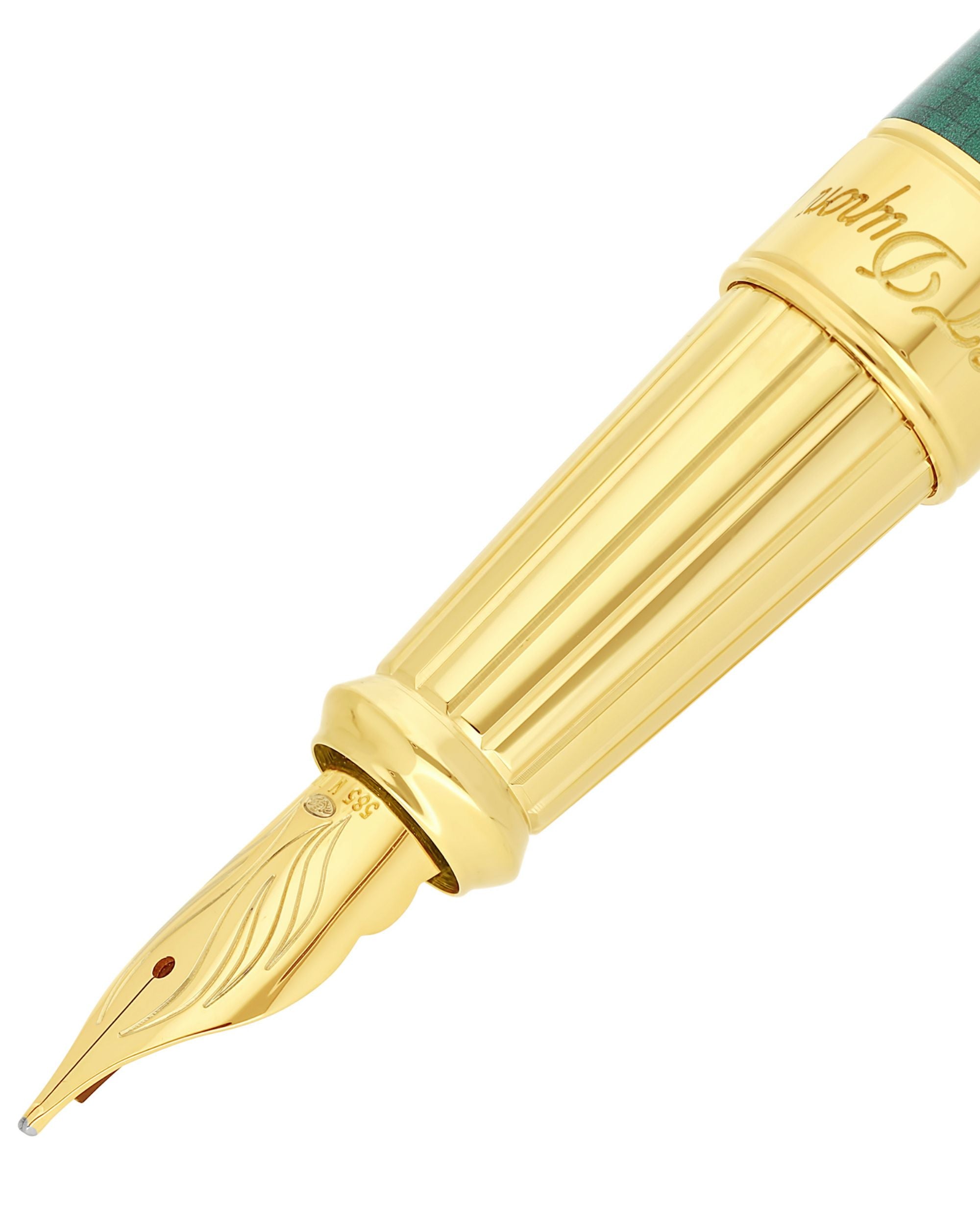 S.t.dupont penna stilografica fountain pen Mosaico Casablanca Oro 420111L