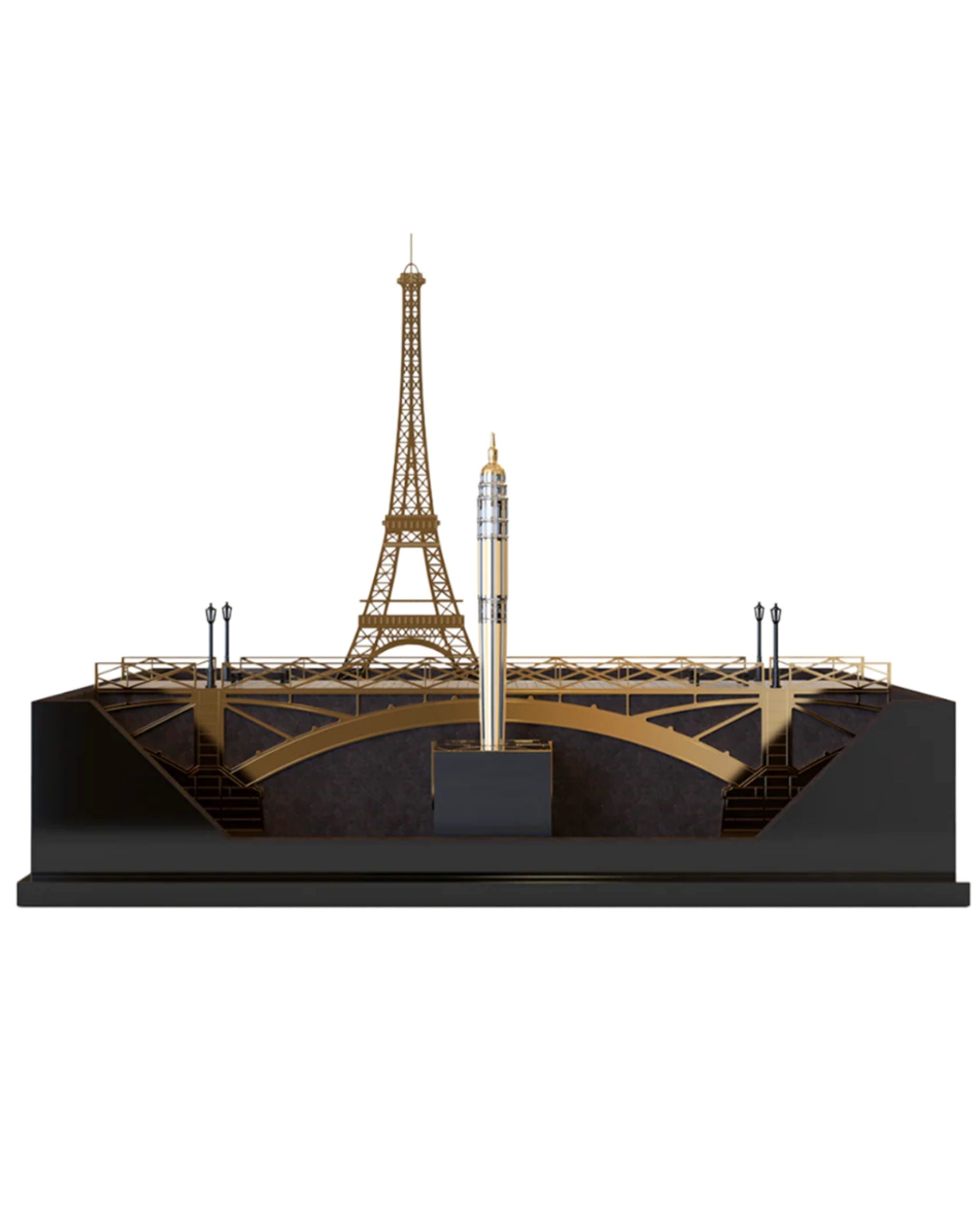 S.T. Dupont Set Penna da Scrittura 'STD Loves Paris' Edizione Limitata Nero Oro Unisex