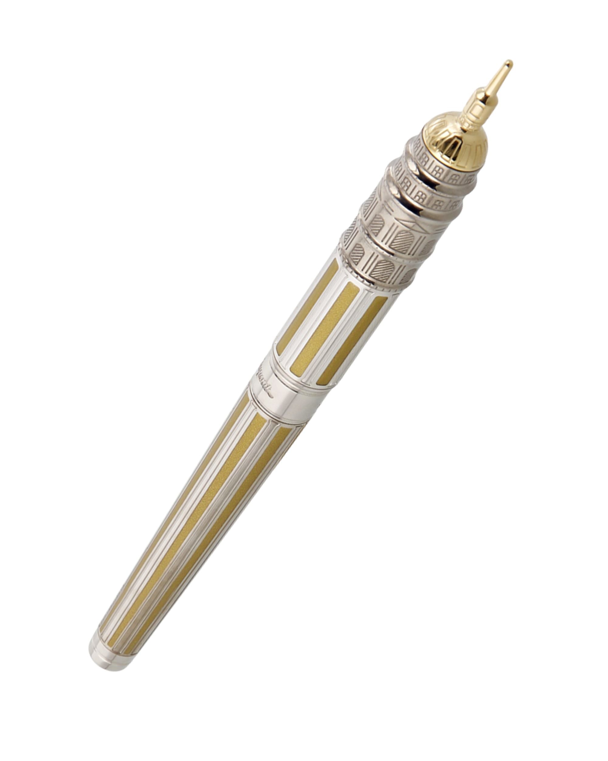 S.T. Dupont Set Penna da Scrittura 'STD Loves Paris' Edizione Limitata Nero Oro Unisex