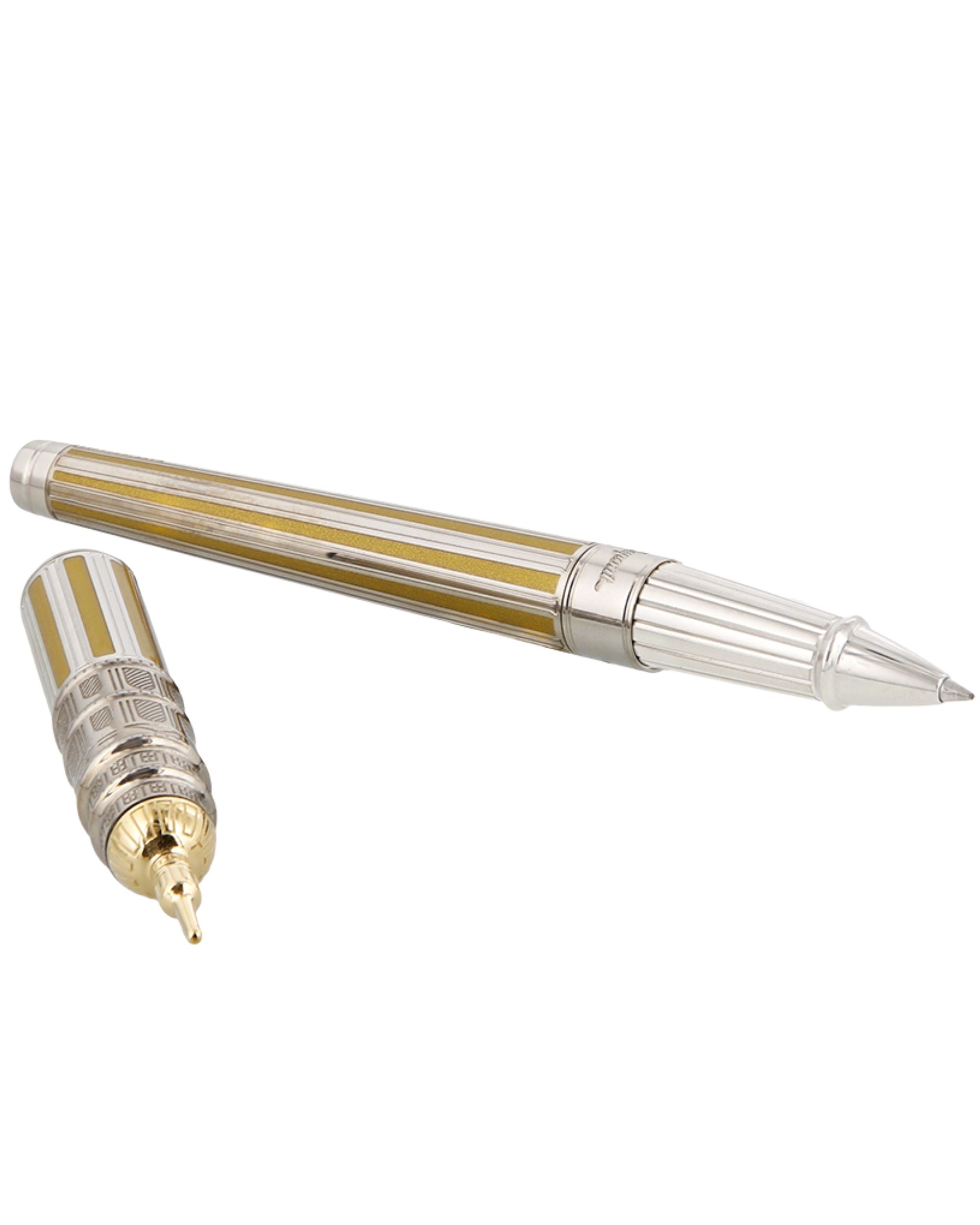 S.T. Dupont Set Penna da Scrittura 'STD Loves Paris' Edizione Limitata Nero Oro Unisex