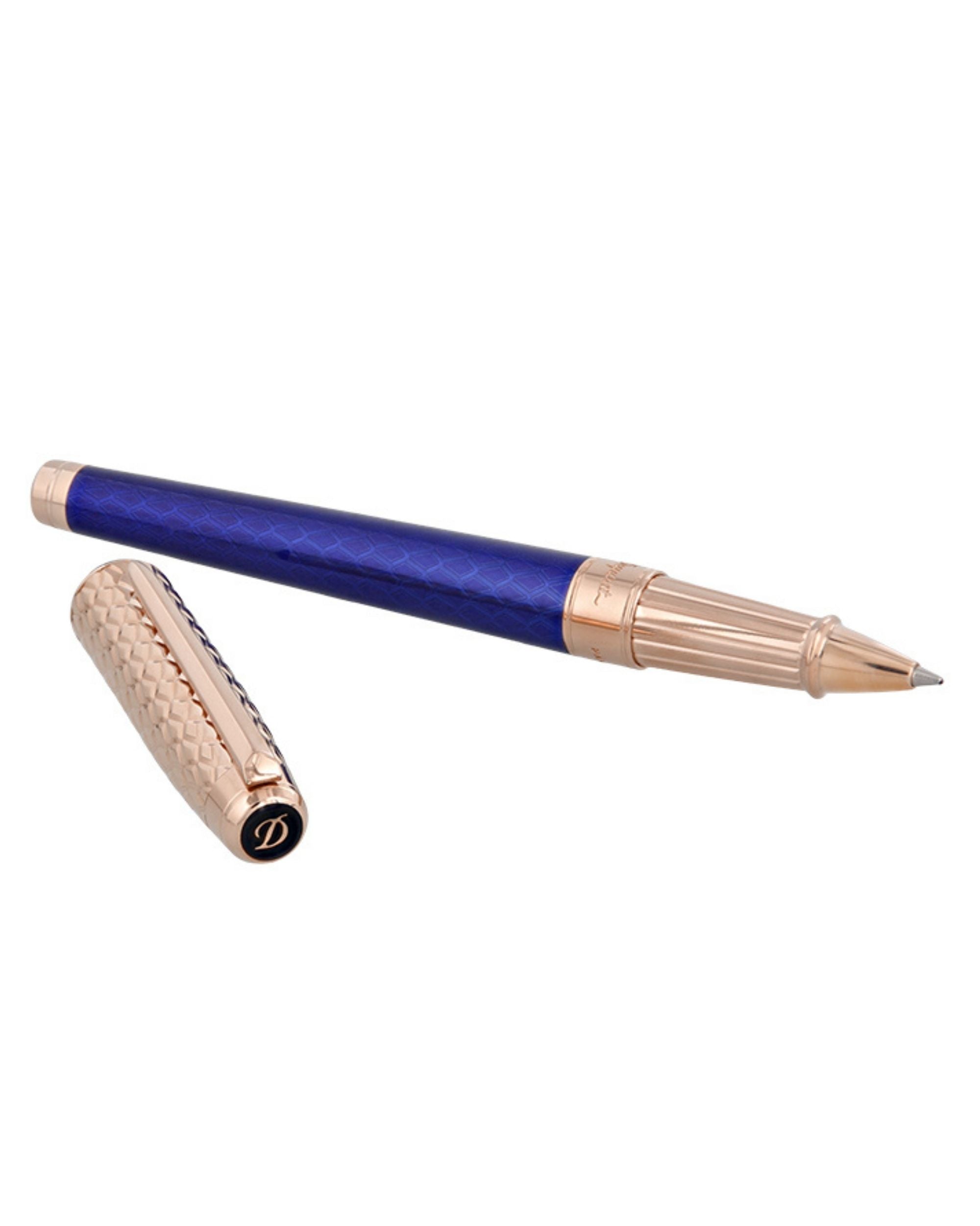 S.t.dupont Penna Roller Eternity Large Dragon Blu Unisex