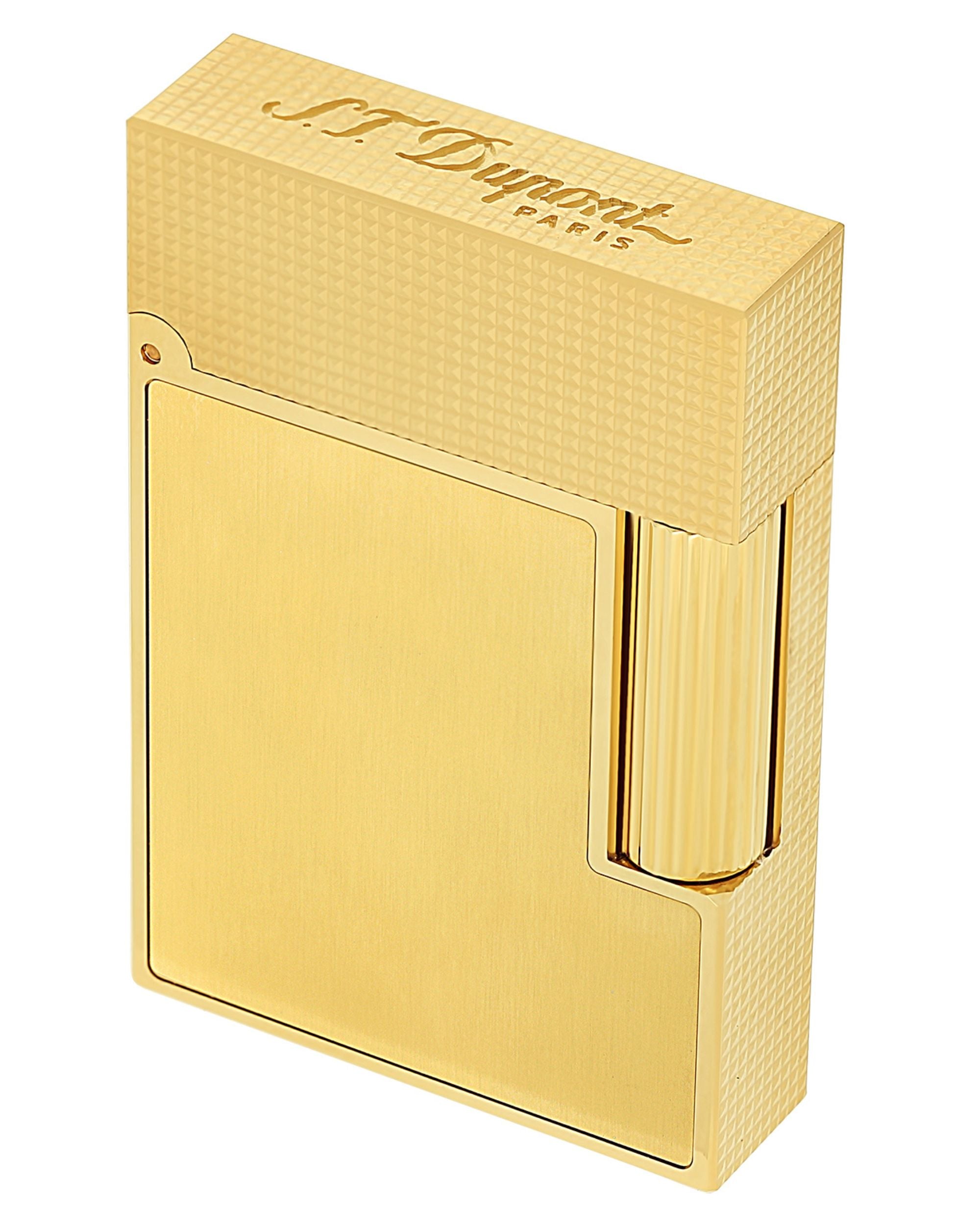 S.t.dupont accendino ligne 2 small Brushed Oro Unisex