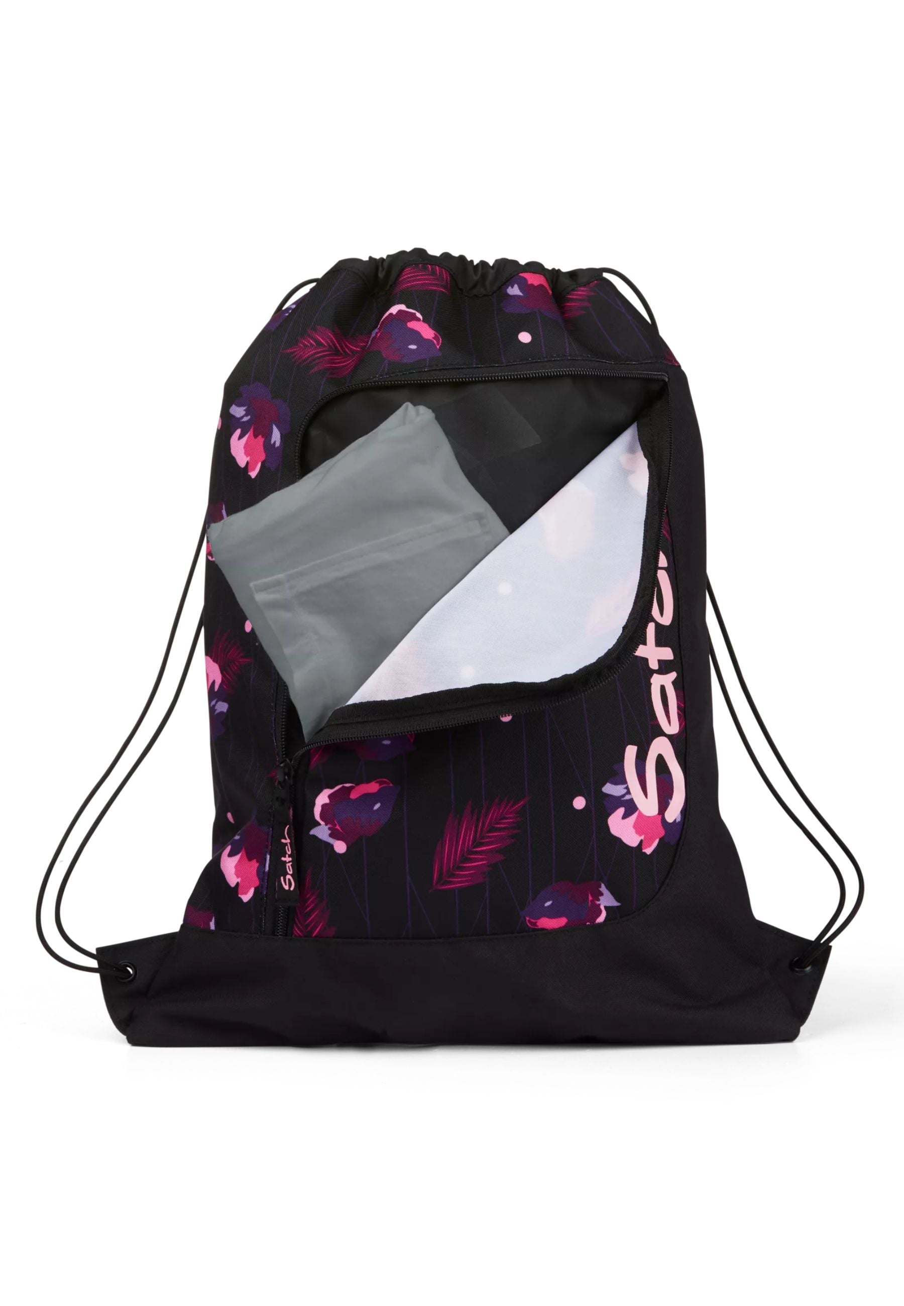 Satch Sacchetta 12 Litri da Palestra Mystic Nights Sport Nero Viola Bambina Unisex