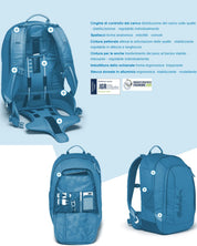 Satch Tempo Libero Imbottitura Posteriore, Eco Nero night vision Air