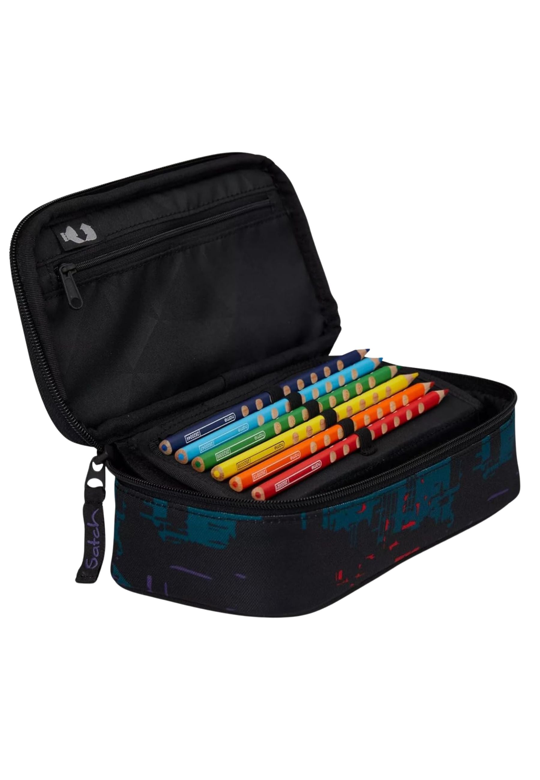 Satch 22x6x11 Cm, Riciclato Nero night vision Unisex