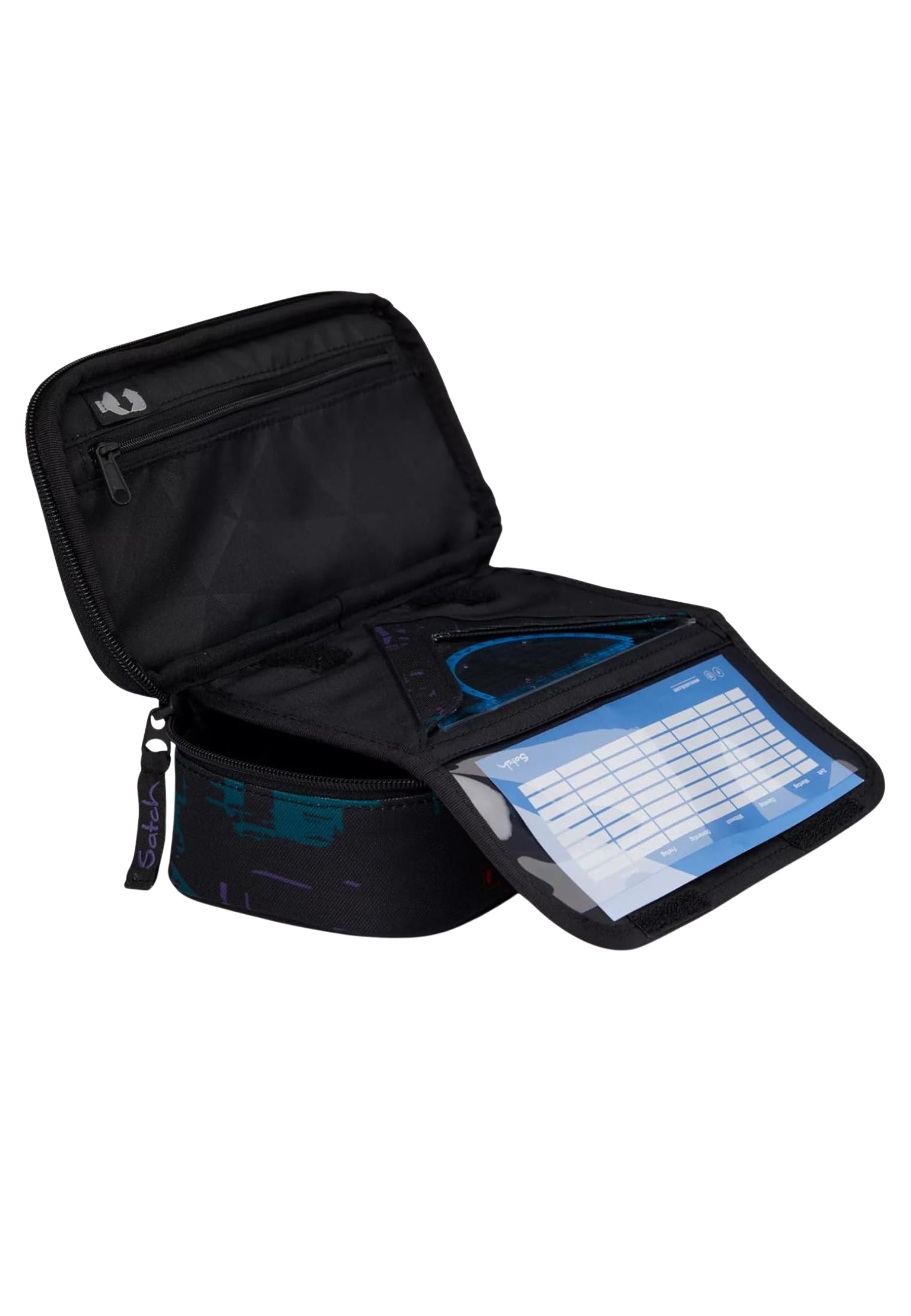 Satch 22x6x11 Cm, Riciclato Nero night vision Unisex