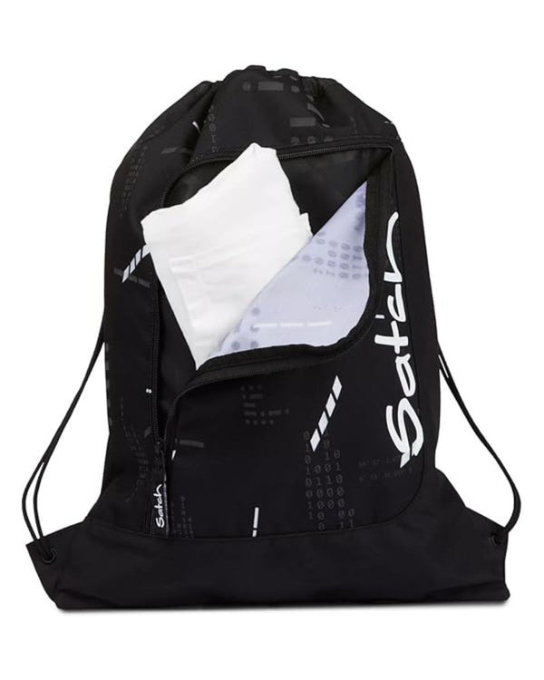 Satch Sacchetta 12 Litri Palestra Sport Nero Unisex-2