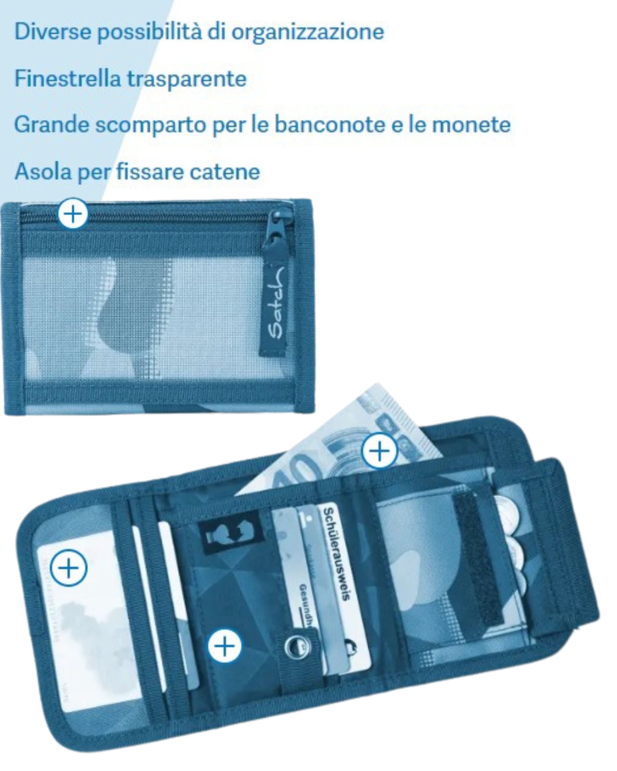 Satch Portafoglio Nordic Berry 13x9x2 Cm Viola Bambina Unisex