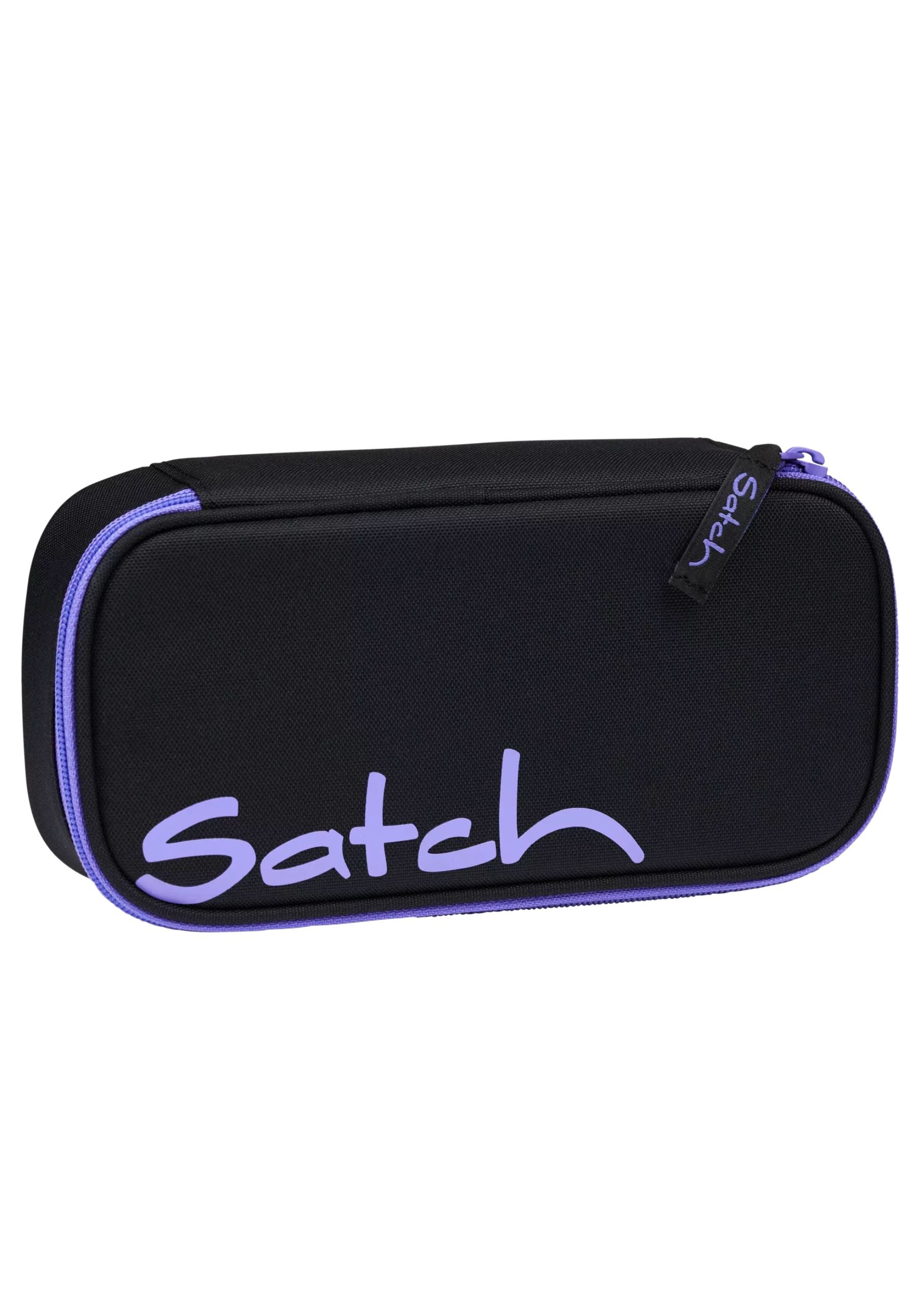 Satch Astuccio Scolastico 'Purple Phantom' 22x6x11 Cm, Riciclato Nero Viola Bambina