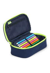 Satch Astuccio Rigido Toxic Yellow 22x6x11 Cm Poliestere Riciclato Blu Giallo Bambino Unisex