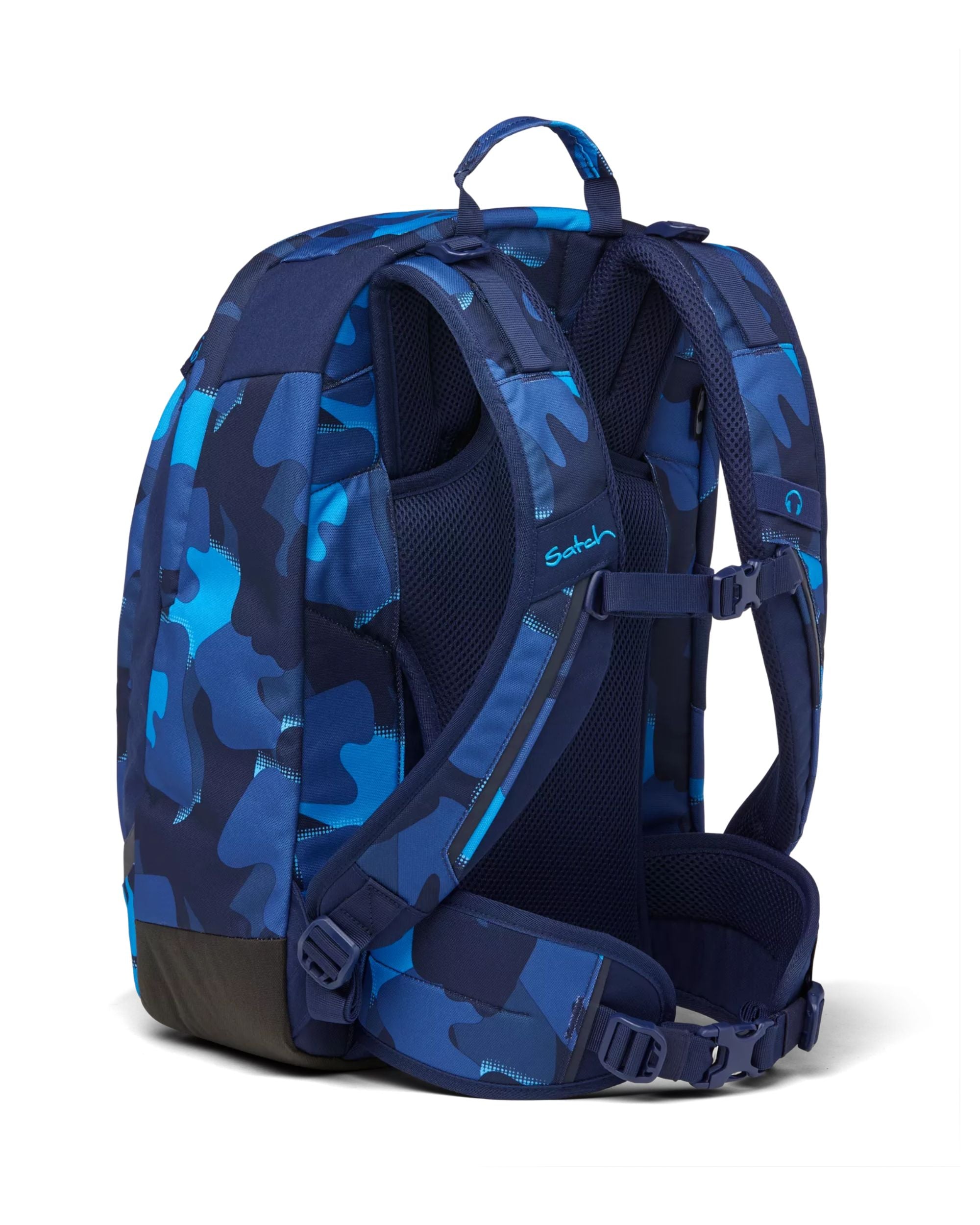 Satch Zaino Schienale Ergonomico Ecologico Blu Troublemaker AIR Bambino Unisex