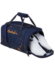 Satch Borsone Sportivo 25 Litri in Tessuto Riciclato Blu Arancio per Bambino Unisex