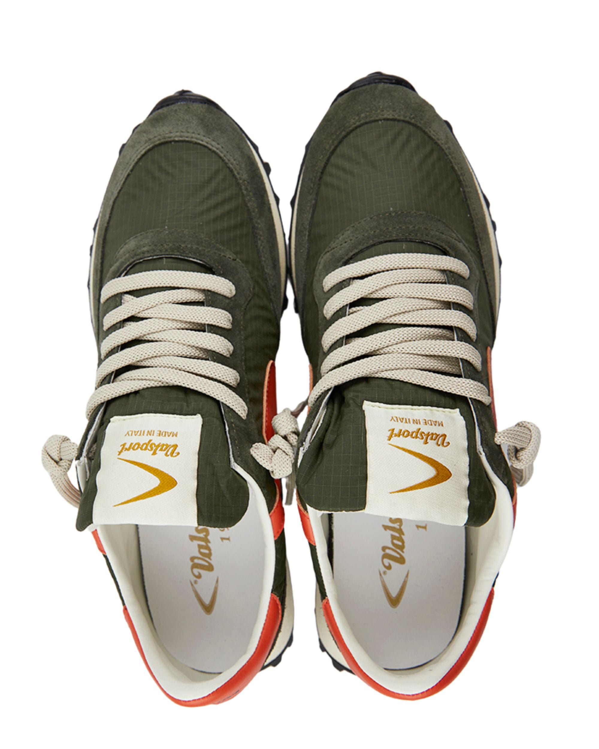 Valsport Sneaker Start Heritage Ripstop Verde Arancio Uomo
