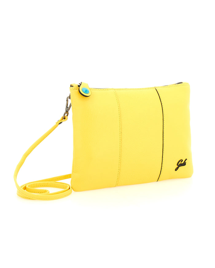 Gabs Pochette Logo Nero Giallo Donna 5