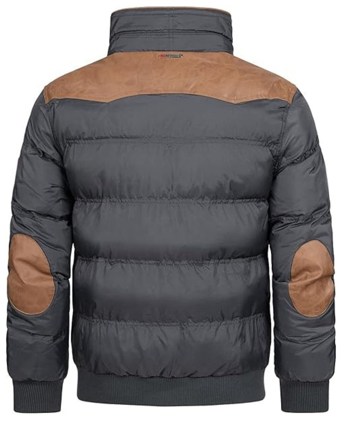 Geographical Norway Giacca Giubbotto Teddy Orsetto Grigio Uomo 5