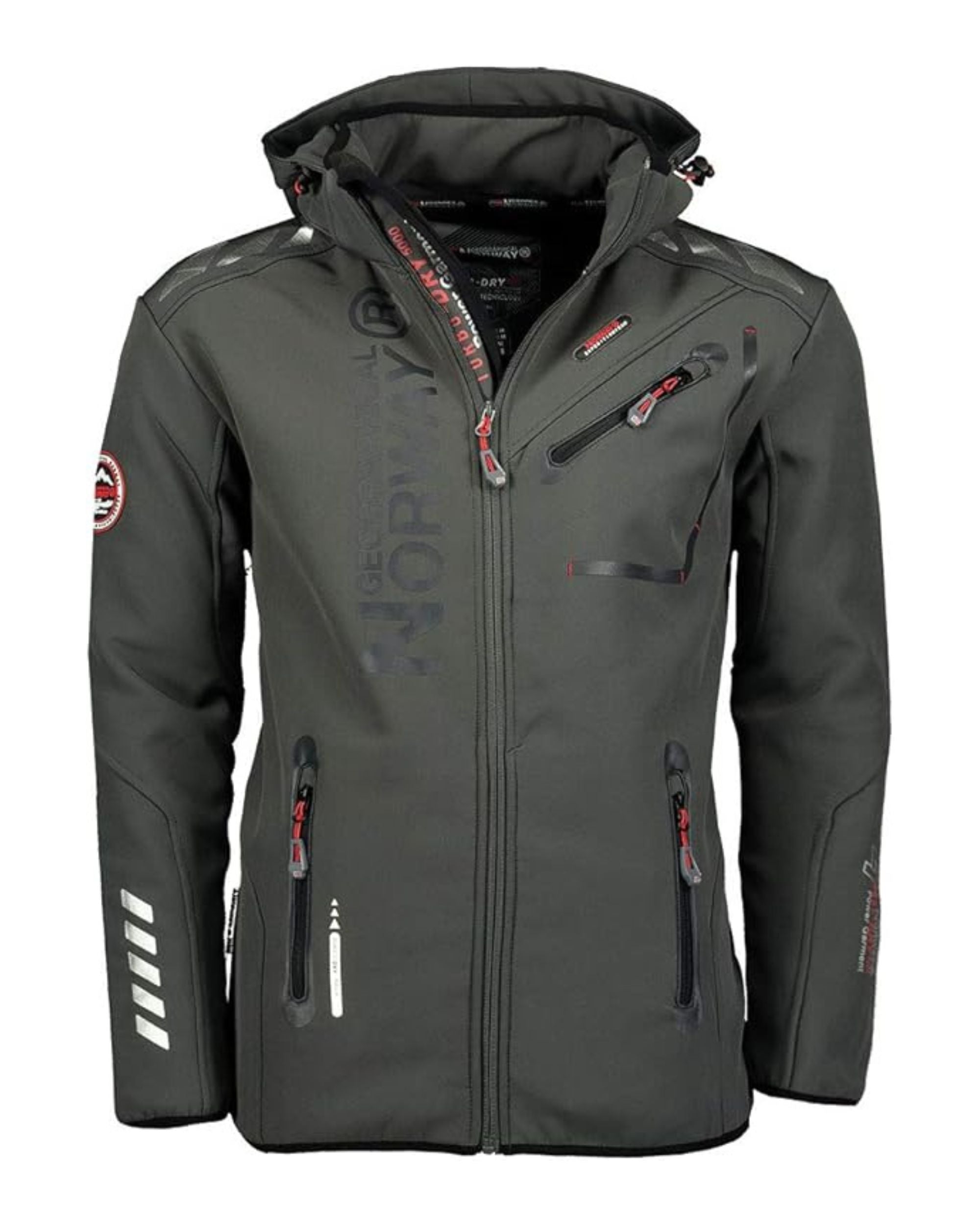 Geographical Norway Giacca Invernale Rainman Con Cappuccio Grigio/Nero Uomo