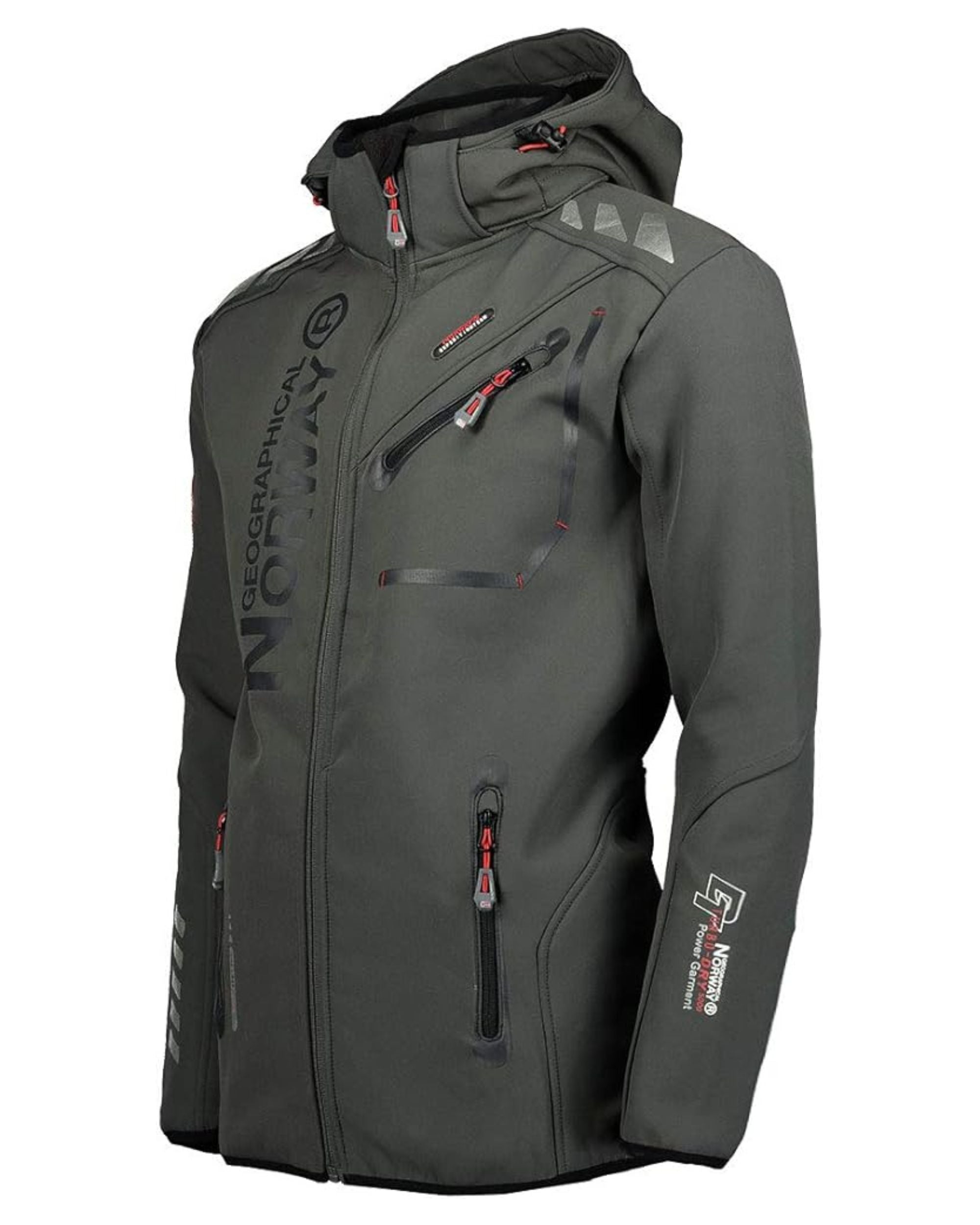 Geographical Norway Giacca Invernale Rainman Con Cappuccio Grigio/Nero Uomo